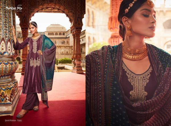 Mumtaz Shayrana Embroidery Wear Velvet Salwar Kameez